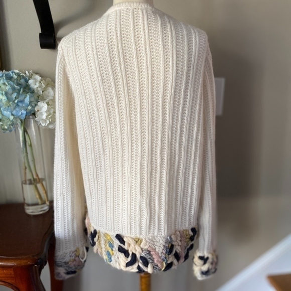 Grace Continental Ivory Knitted Cardigan xs/sm - Picture 6 of 7